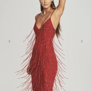 Brand New with tags Retrofete FRINGE BILLIE DRESS Size XL 💃